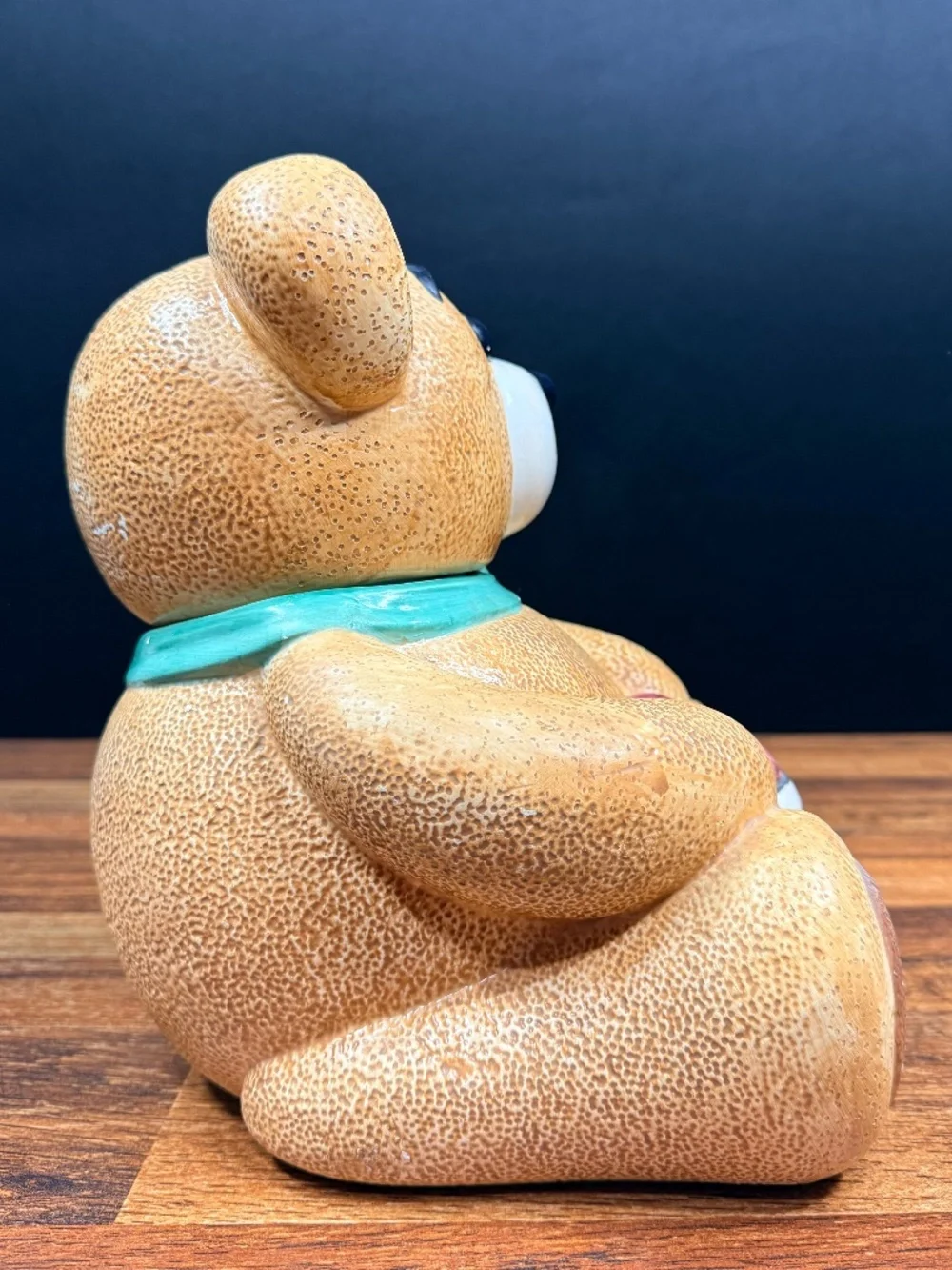 GKRO Teddy Bear with Basket of Apples Cookie Jar